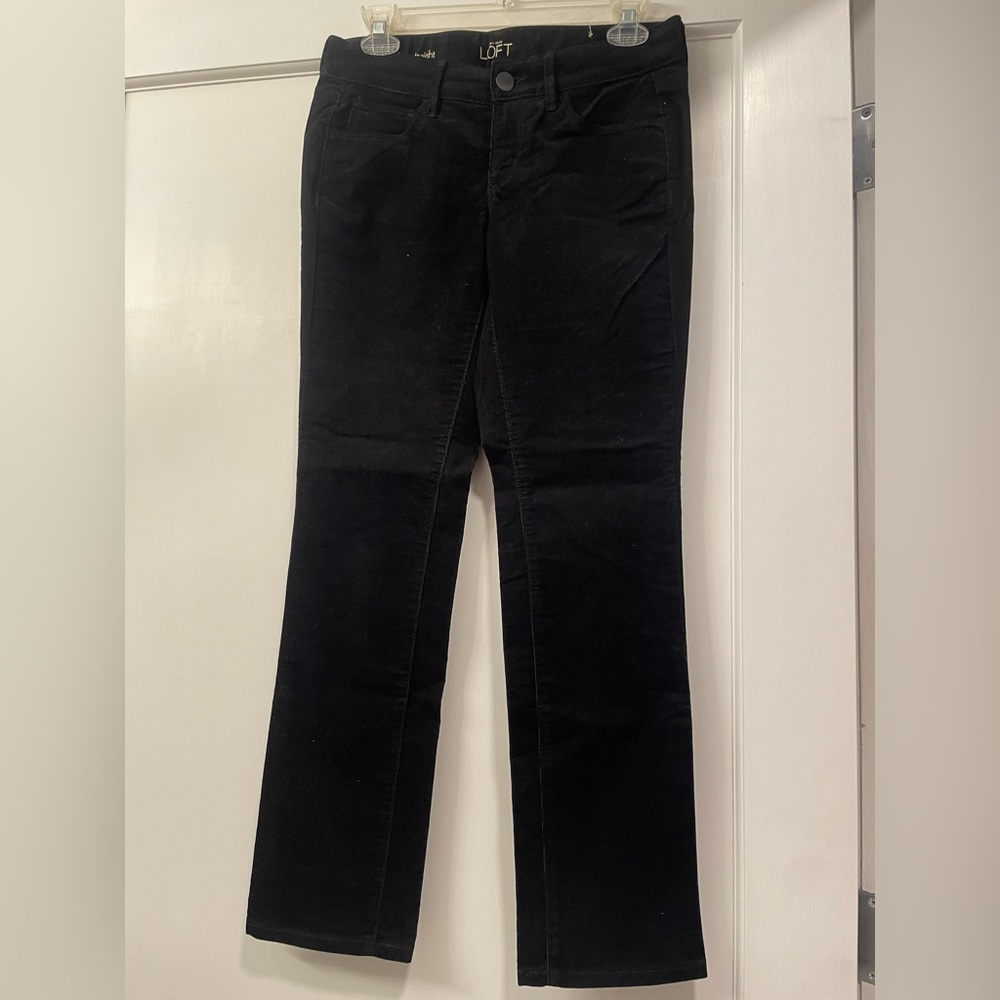 Loft Modern Straight Black Corduroy